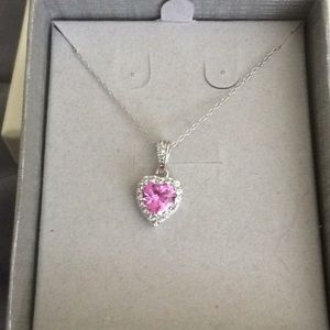 Silver heart necklace